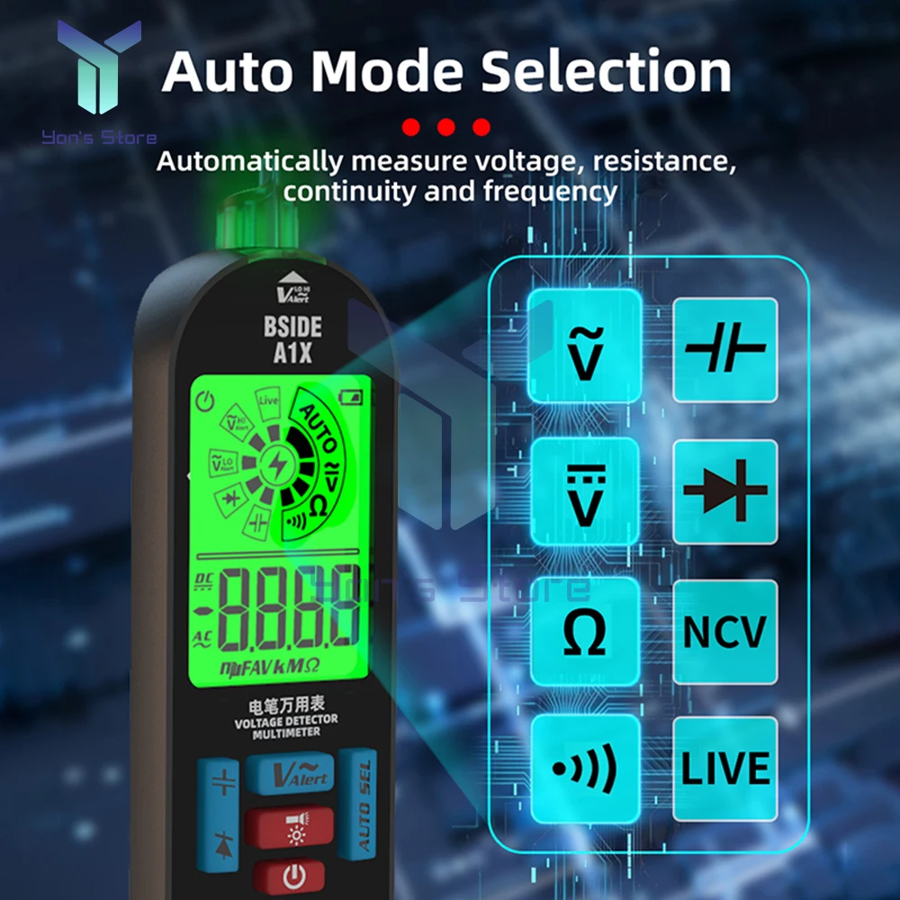 Digital Multimeter Multimeter Tester 1Set BSIDE A1X Mini LCD Digital