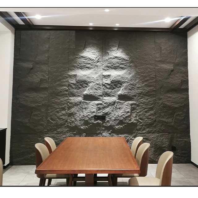 Piedra cultural ligera de PU para decoración de pared, 60x60cm, simulación  de seta, piedra de cerámica ligera, pared de fondo de escombros - AliExpress