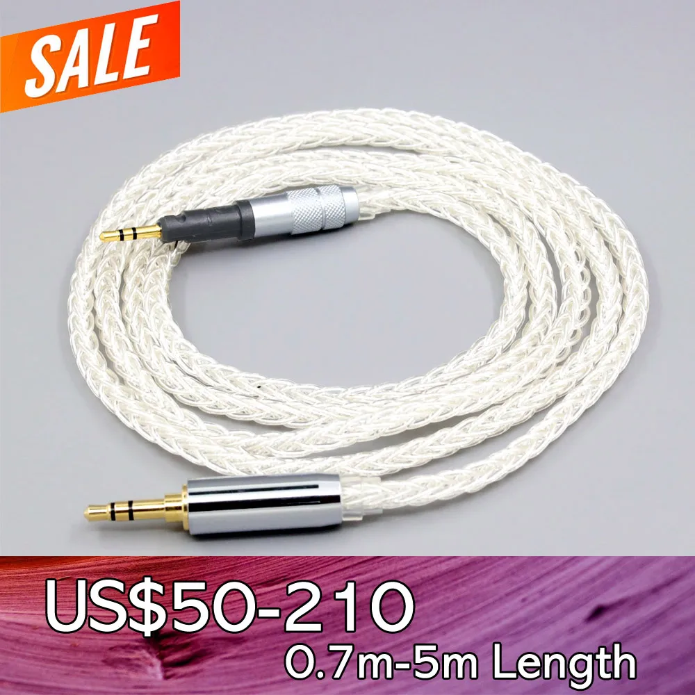 

8 Core 99% 7n Pure Silver Palladium Earphone Cable For Audio Technica ATH-M50x ATH-M40x ATH-M70x ATH-M60x LN008405