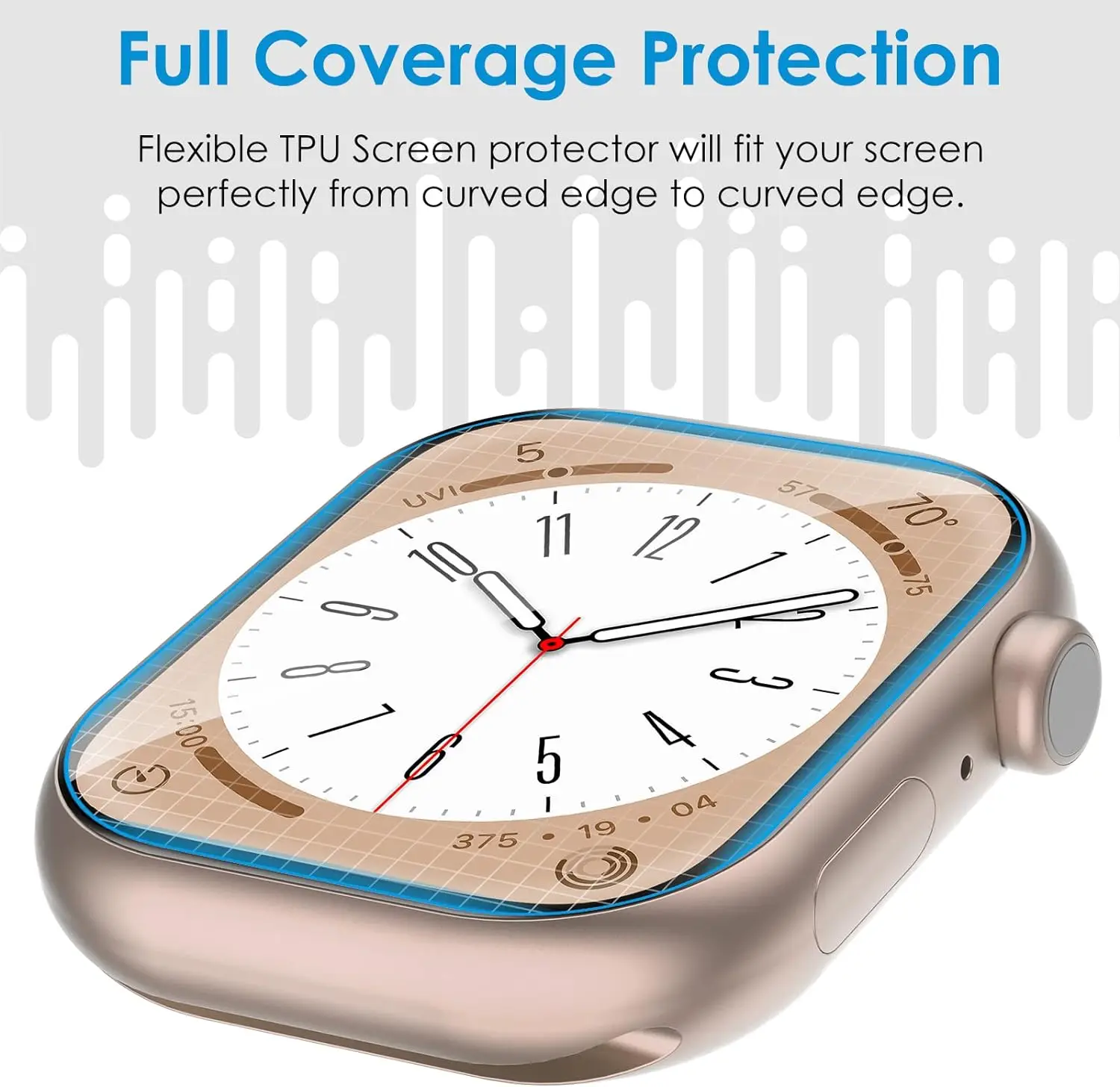 Premium HD Glass Screen Protector for Apple Watch - Universal Fit