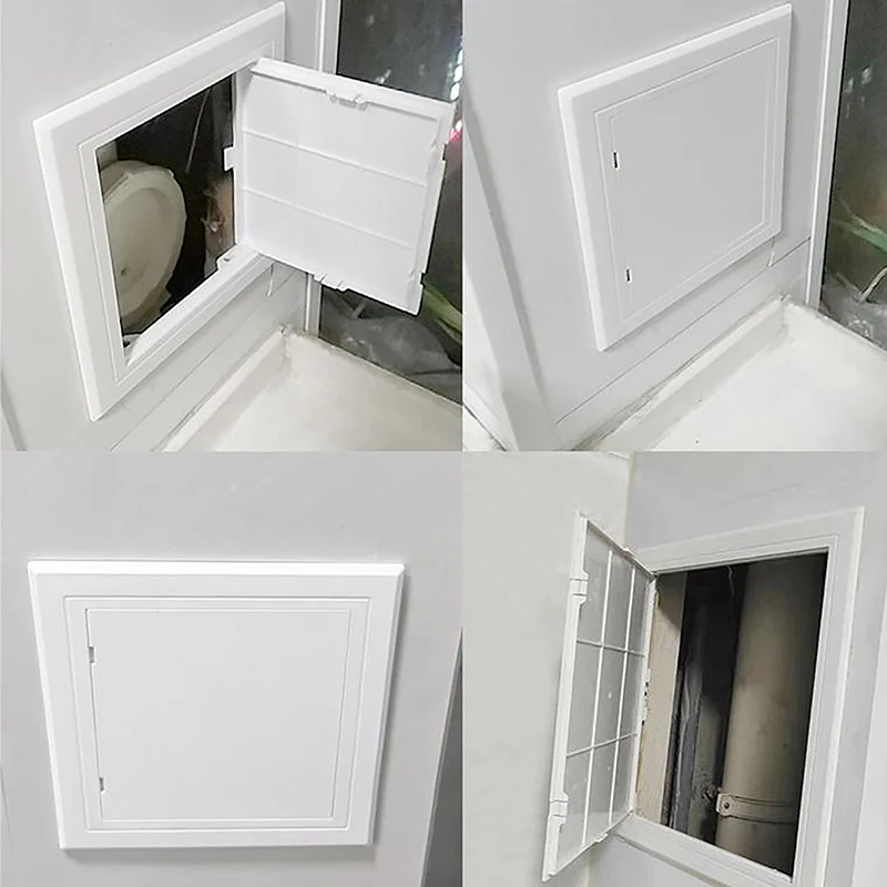 Access Panel PVC Access Doors Wall Ceiling Hatch Cover Universal Plastic Push-Type Inspection Port 1pc