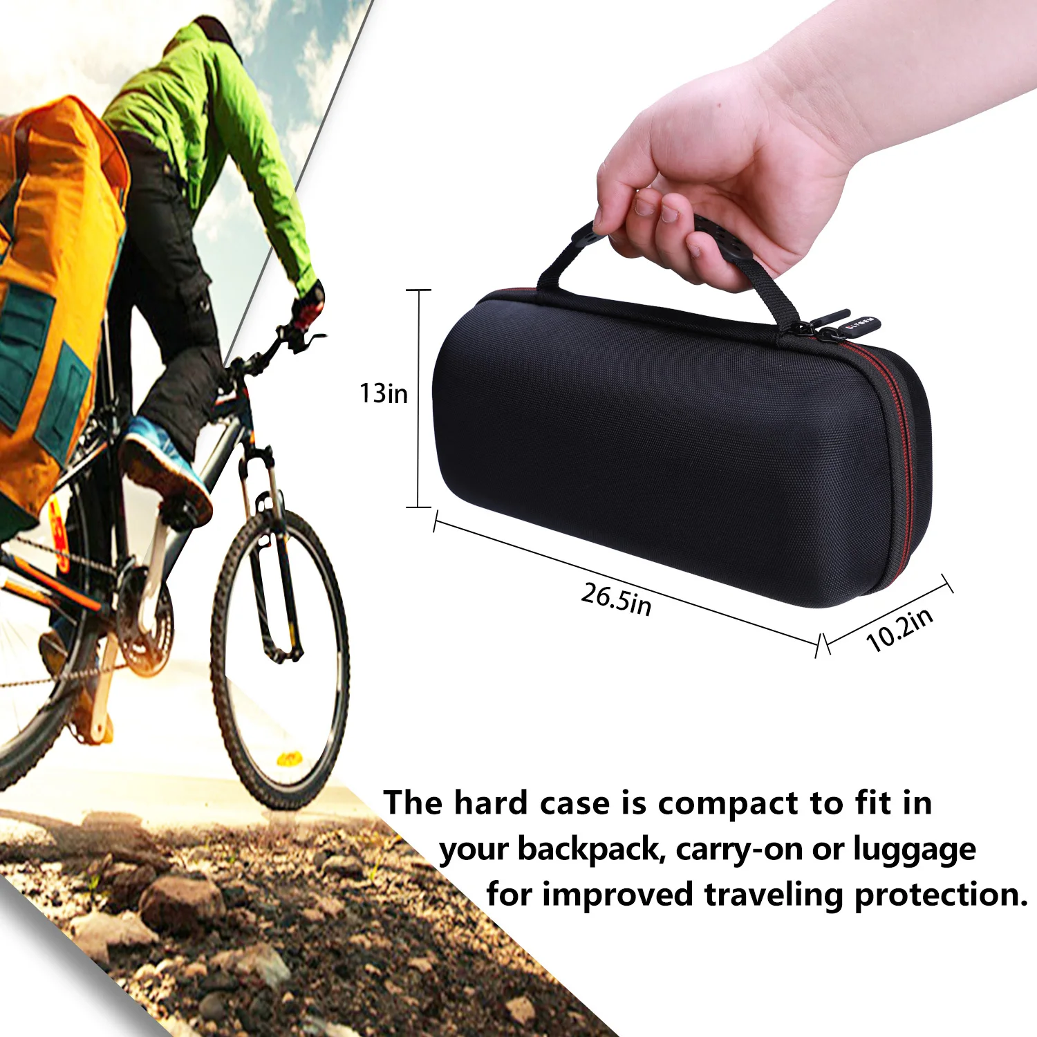 Sony SRS-XB33 Extra BASS Wireless Portable Speaker Protective Hard Case Cover Bag