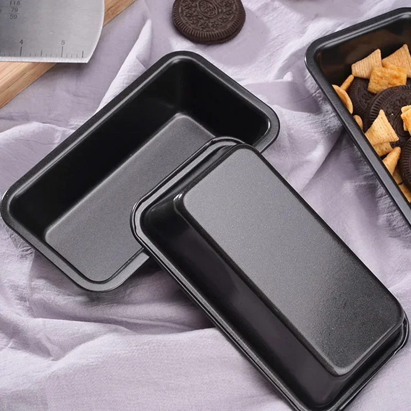 4/6Pcs Mini Bread Mold Carbon Steel Nonstick Cake Pan Toast Mold 6Inch Rectangular Cake Baking Tray Loaf Pan Kitchen Baking Tool