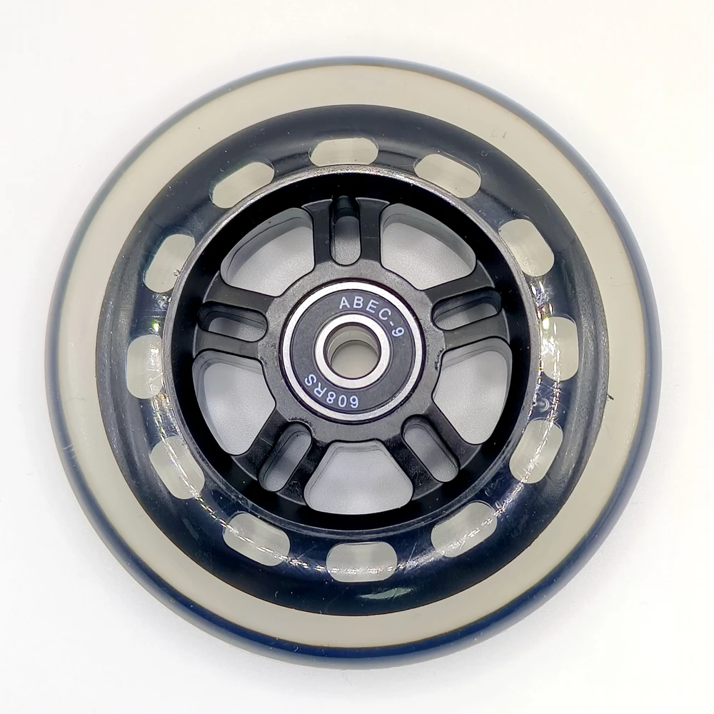 skate wheel scooter wheel 100 mm 100x24 mm transparent color