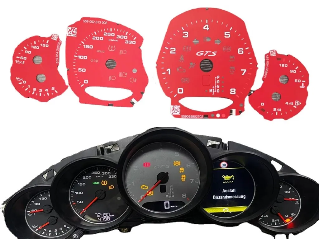 Instrument Cluster Dials Gauge Face for Porsche 911 Carrera 991Cayenne