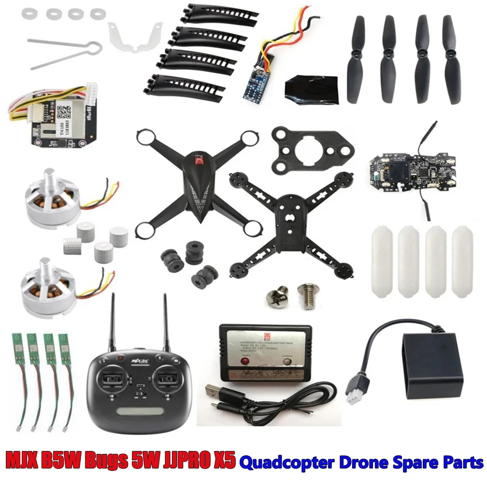 Moteur et pièces drone FPV - Lot de réparation moteur, pales, amortisseurs