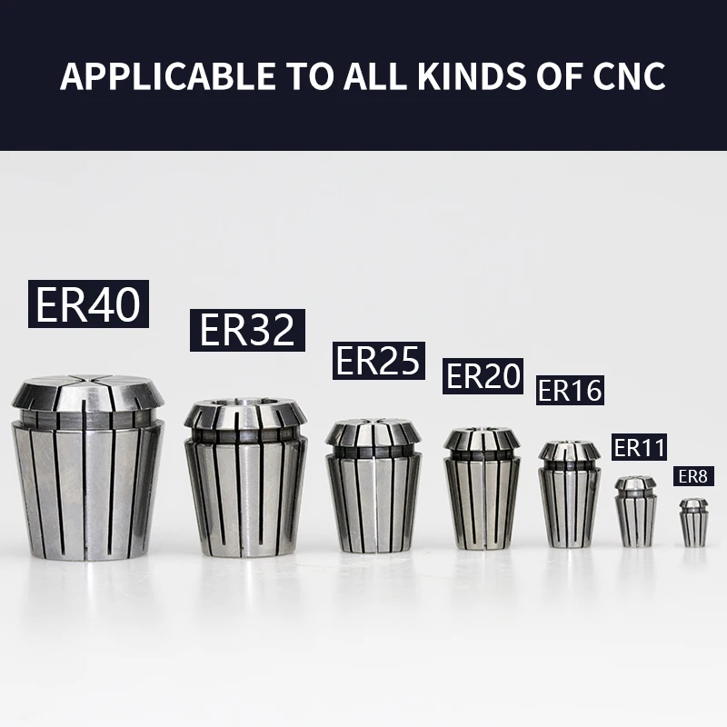 ER11 ER16 ER20 ER25 ER32 스프링 콜릿 0.005/0.008mm CNC 밀링 공구 조각 기계 스핀들 용 정밀 콜릿 척