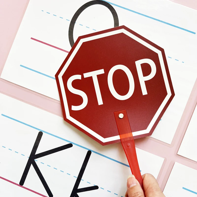 PVC 빅 사이즈 Go Stop Answer 게임 핸드 보드, 학생 표결 카드, 올바르고 잘못된 교실 용품, 교육 보조 장난감, 30cm