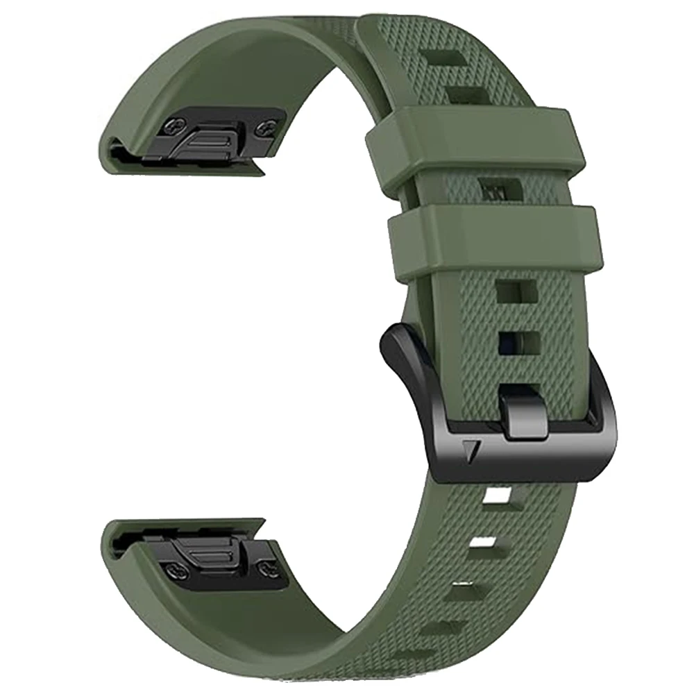 Quick Release Silicone Watchband with Easy Fit Design - 26mm/22mm Options