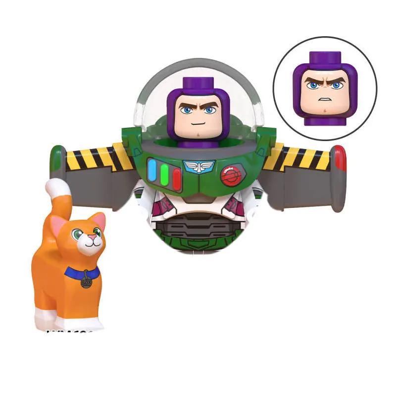 Disney Anime Bricks Movies Mini Action Toy Figures Building Blocks Toy Story Woody Buzz Lightyear Stitch Angel