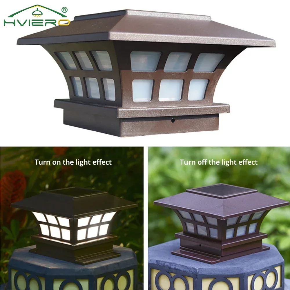 

1 шт. новая головка кофейного столба для улицы IP65 Водонепроницаемый Ретро декоративный артефакт Настенный Сад Двор солнечные ночные лампы освещение