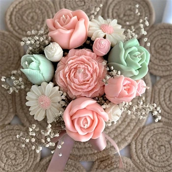 5pc Silicone Flower Mold Set 1