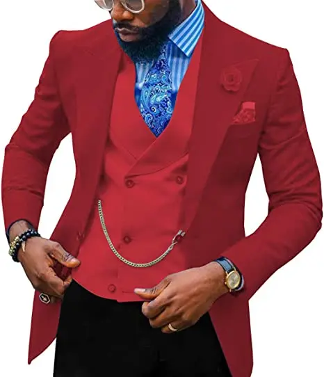 2023 Stylish Most Welcome Mens Suits Formal Male Dinner  Groom Wedding Customized Wholesale Business Suit For Men 3Pieces