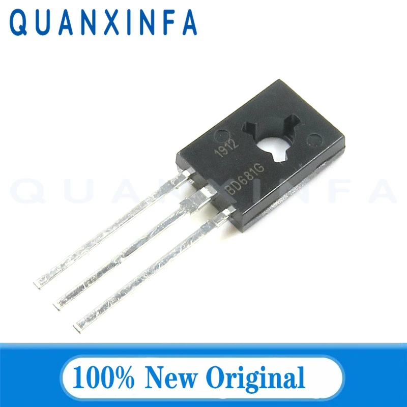 10PCS BD681 BD682 TO126 BD682G BD681G PNP/NPN Darlington transistors