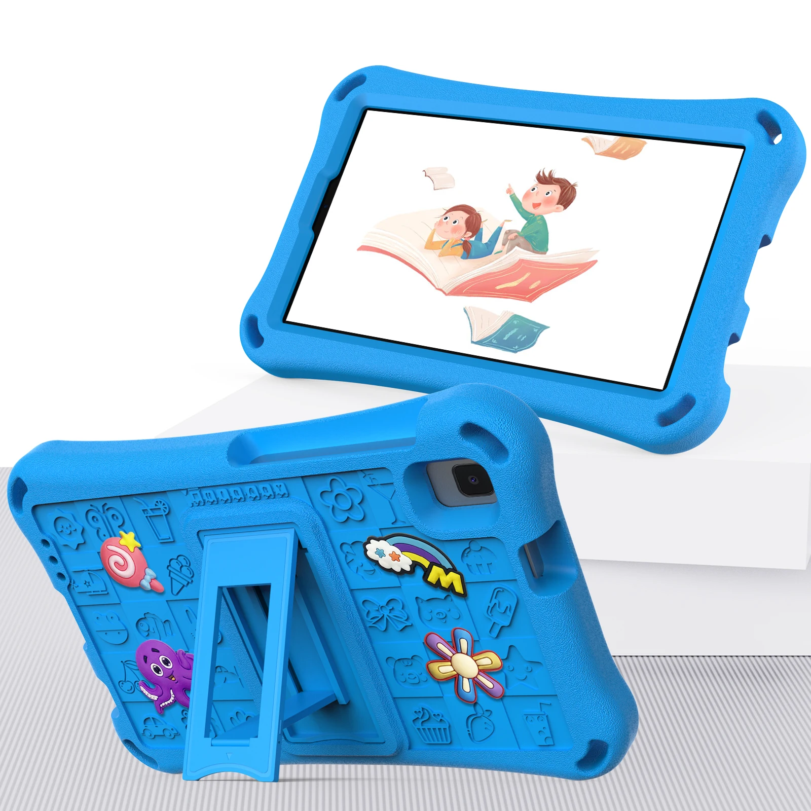 Kids Cartoon EVA Tablet Cover with Built-in Stand - Soft Protective Case