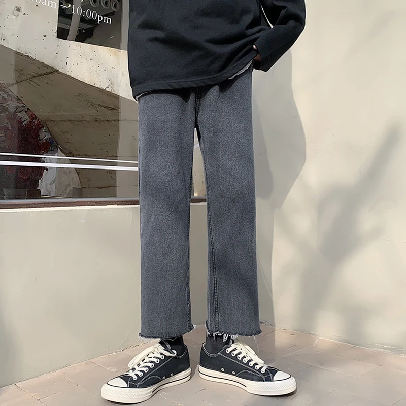 Men Streetwear Trousers burrs Jeans 