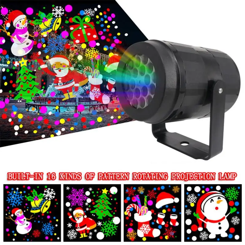 Details about   16 Patterns Christmas Laser Projector Lights LED Xmas Outdoor Garden Party Lamp 