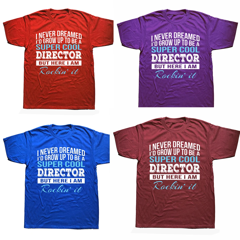 Funny Super Cool Director Tshirt Gift T-Shirt Retro Male Tops Summer T Shirt Cotton Printed_voghion.com