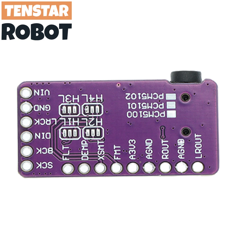 TENSTAR I2S PCM5102A DAC Decoder GY PCM5102 Player Module, pHAT format board digital PCM5102 audio board for Raspberry Pi - Image 4