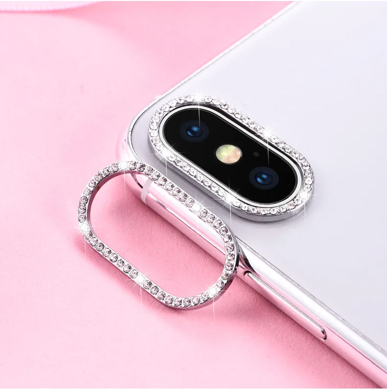 Bling Diamond Camera Lens Protector for iPhone 11 Pro & iPhone 11 Pro Max,  Dteck Glitter Metal Lens Protective Cover, Pink