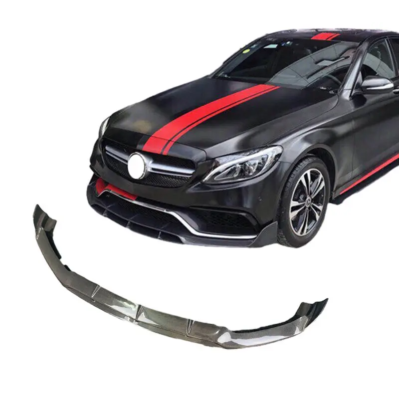 

W205 PSM Style Carbon Fiber Fibre Body Kit Front Lip Splitter Fits For Mercedes Benz C Class W205 2015-2018,100% tested well