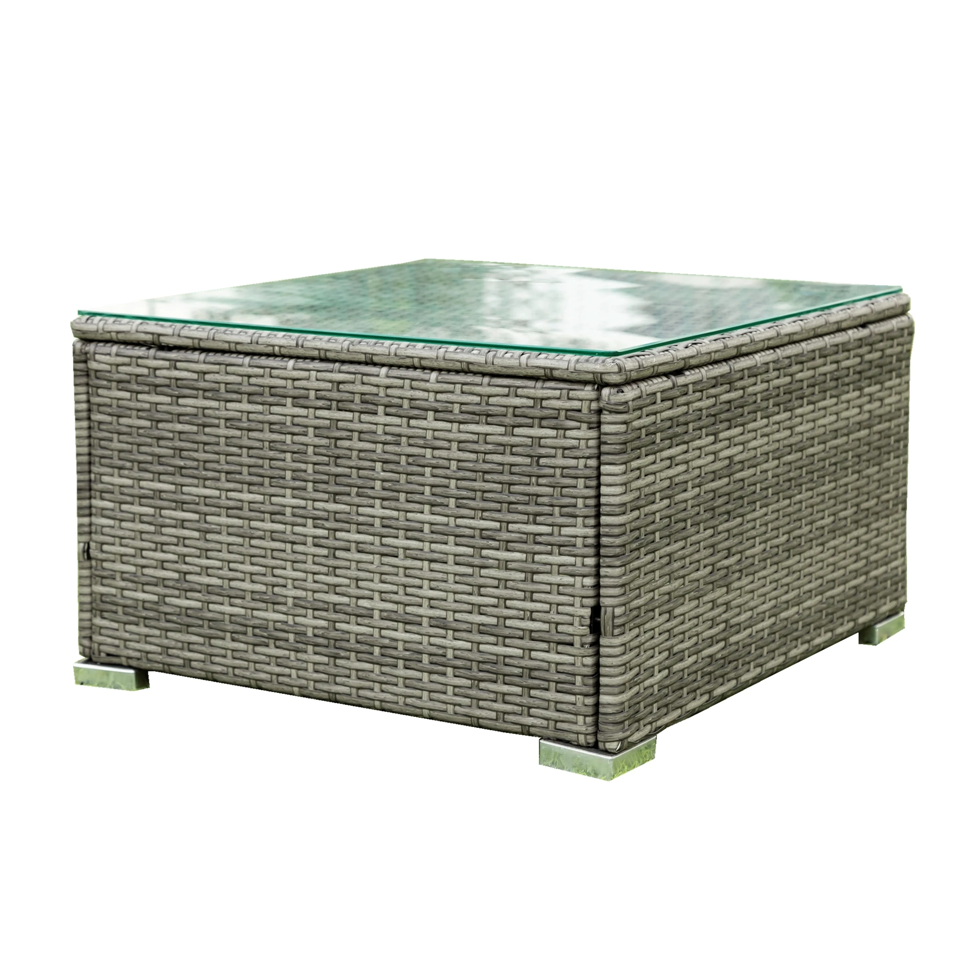 Description Picture 5 of itemPatio Furniture Set 4 Piece Patio Sectional Wicker Rattan Outdoor Furniture Sofa Set with Storage Box