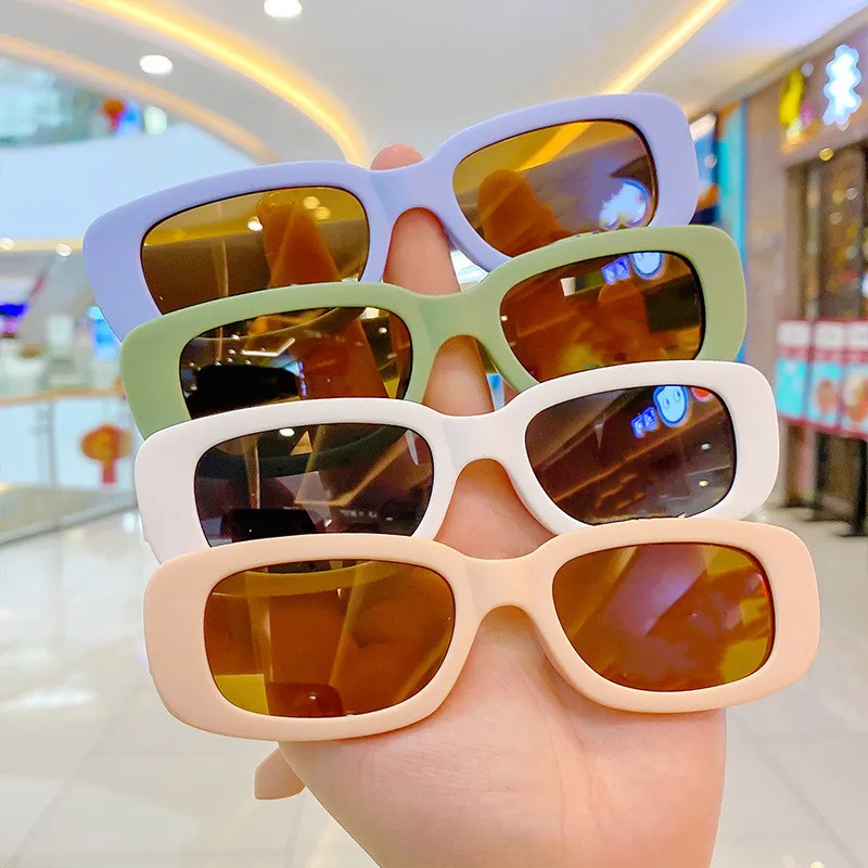 Kids sunglasses Square frame boys girls sunshade ultraviolet protection dress up