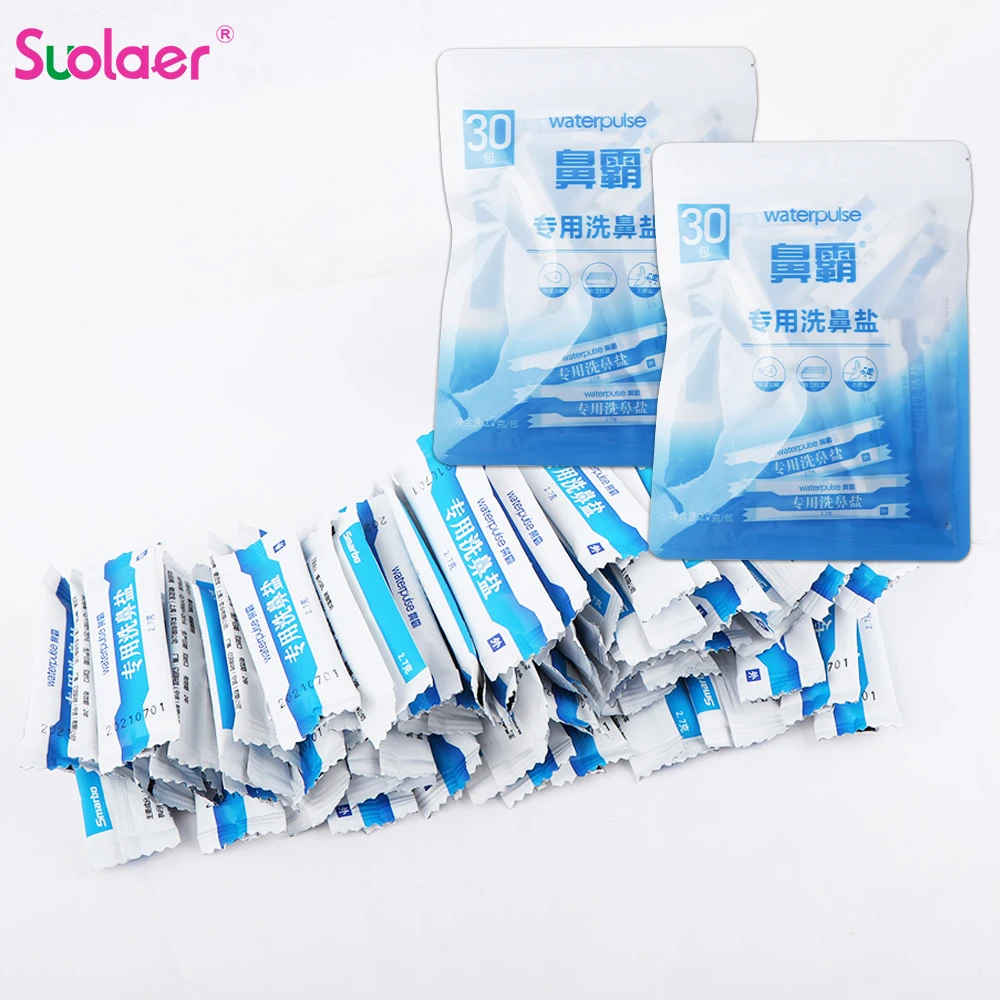 Nose Treatment Nose Wash Cleaner 4.5/2.7g Nose Cleaner Salt Nasal Wash Salt For Allergies Relief Rinse Irrigator Sinusite Neti Pot For Adults Children HealthCare