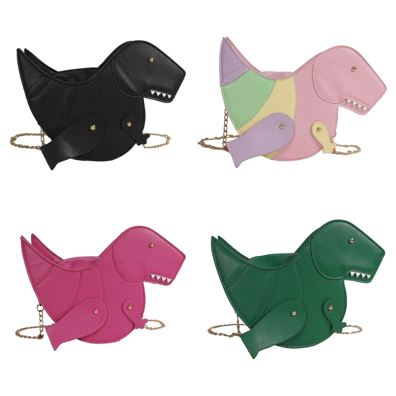 

Забавная 3D сумка с мультипликационным животным динозавром, Женская Повседневная сумка на плечо с цепочкой, Женская дорожная сумка через плечо, сумка-тоут, сумка для покупок