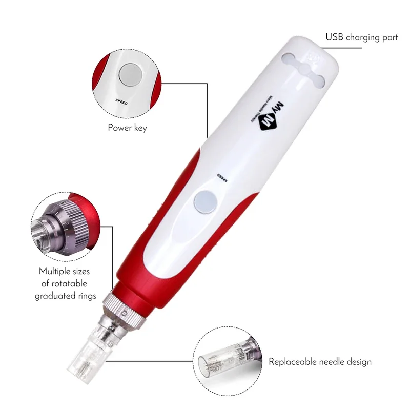 Wireless Tattoo Derma Pen BB Cream Glow Microneedling Auto Micro Needle Dr Pen Skin Care Permanent Makeup Tattoo Machine