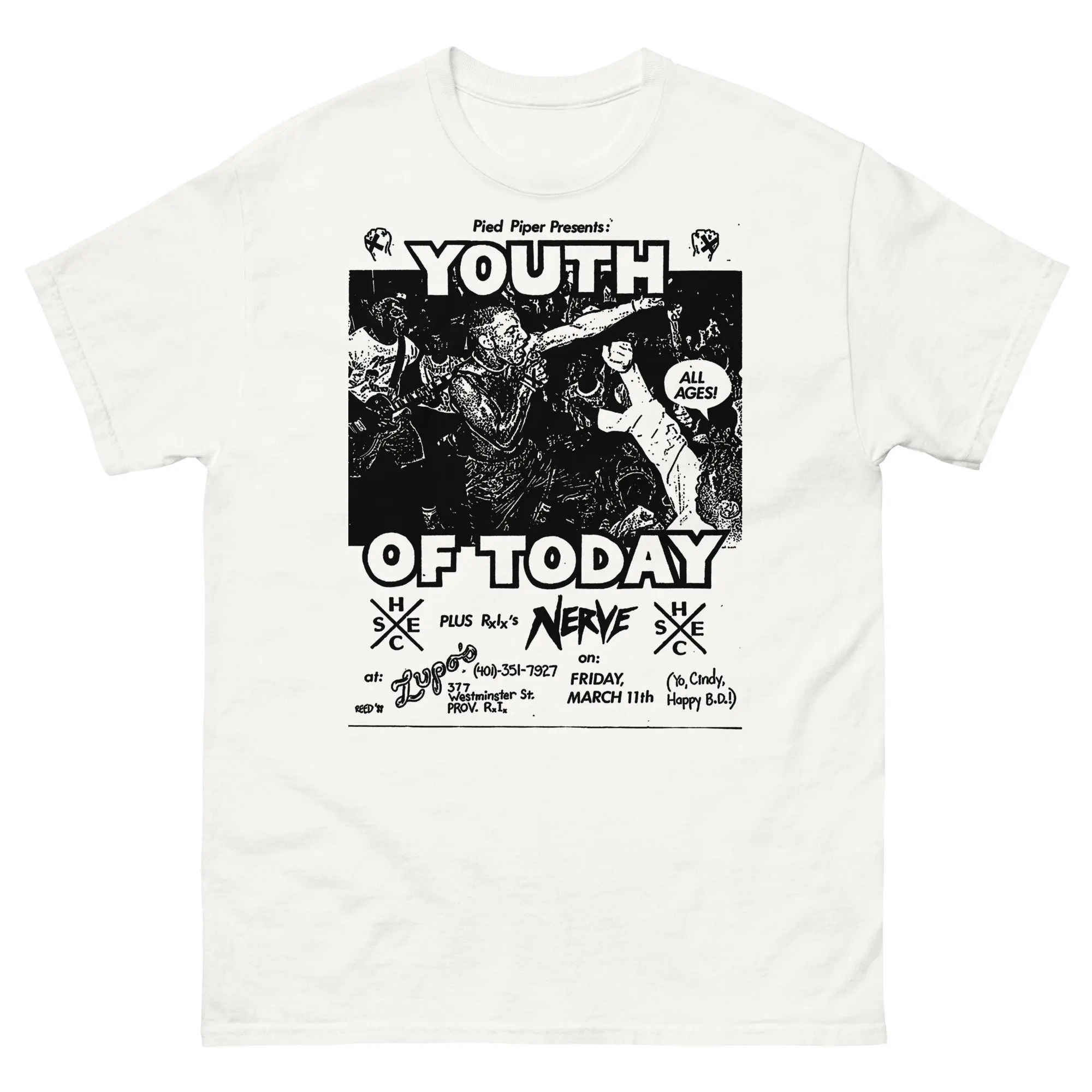 Youth Of Today Flyer Shirt Punk Shirt Gorilla Biscuits