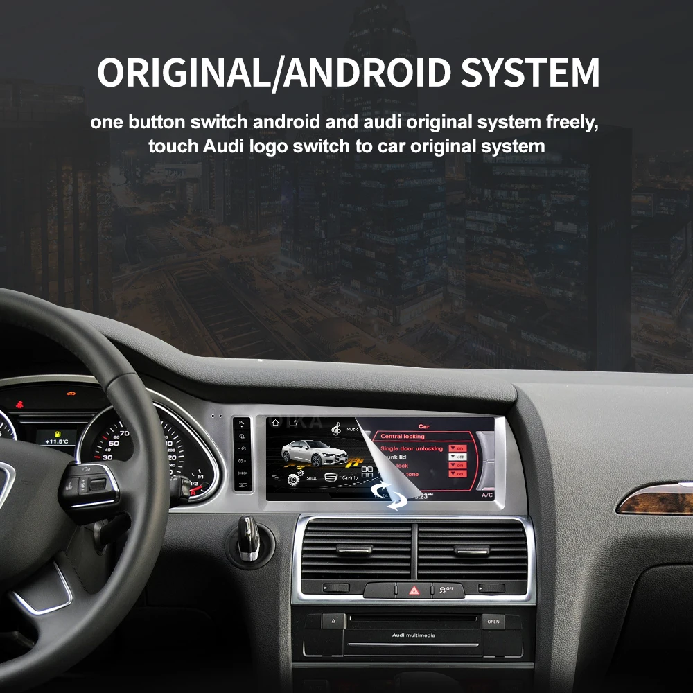 ERISIN Autoradio Android 14 7 Pouces Pour Audi A6 S6 RS6 – Navigation GPS, CarPlay Sans Fil, DAB+, 4Go RAM + 64Go ROM, 8 Cœurs