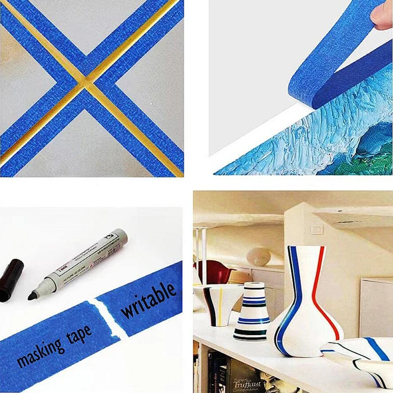20 Rolls Blue Painters Tape 1 Inch,Blue Painters Tapes,Blues Masking...