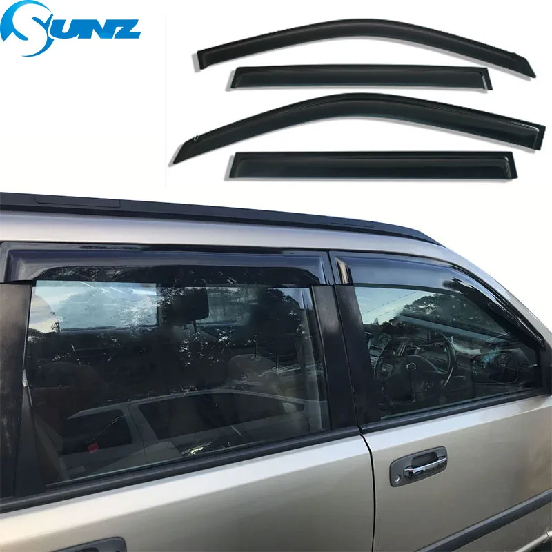 Car Window Deflector For Nissan Rogue X-trail T30 2001 2002 2003 2004 2005 2006 2007 Window Visor WeatherShield Cover Protection