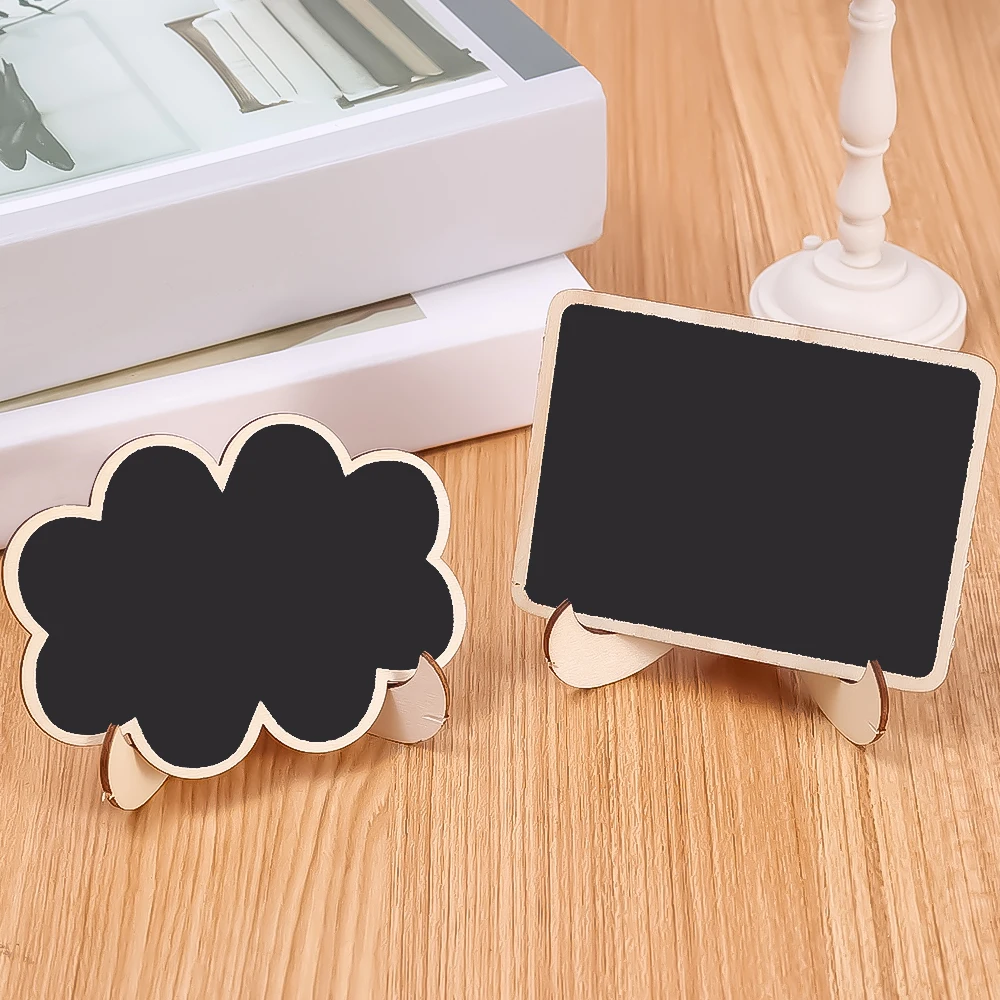 Mini tableau noir en bois avec puce d'étiquette de menu, grand et petit  tableau d'affichage, tableau de présentation, décor de fête de mariage,  accessoires de mémo, 4 pièces - AliExpress