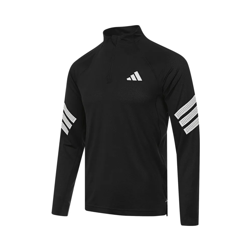 Adidas 2025 Men's GYM+ 3S 1/4 ZIP Knit T-shirt JW7567 - AliExpress