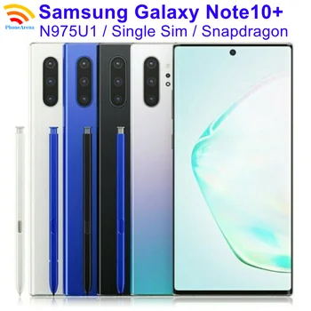 Samsung Galaxy Note 10+ Note10+ N975U1 Note10 Plus 6.8" 256/512GB ROM 12GB RAM NFC Snapdragon Original 4G LTE