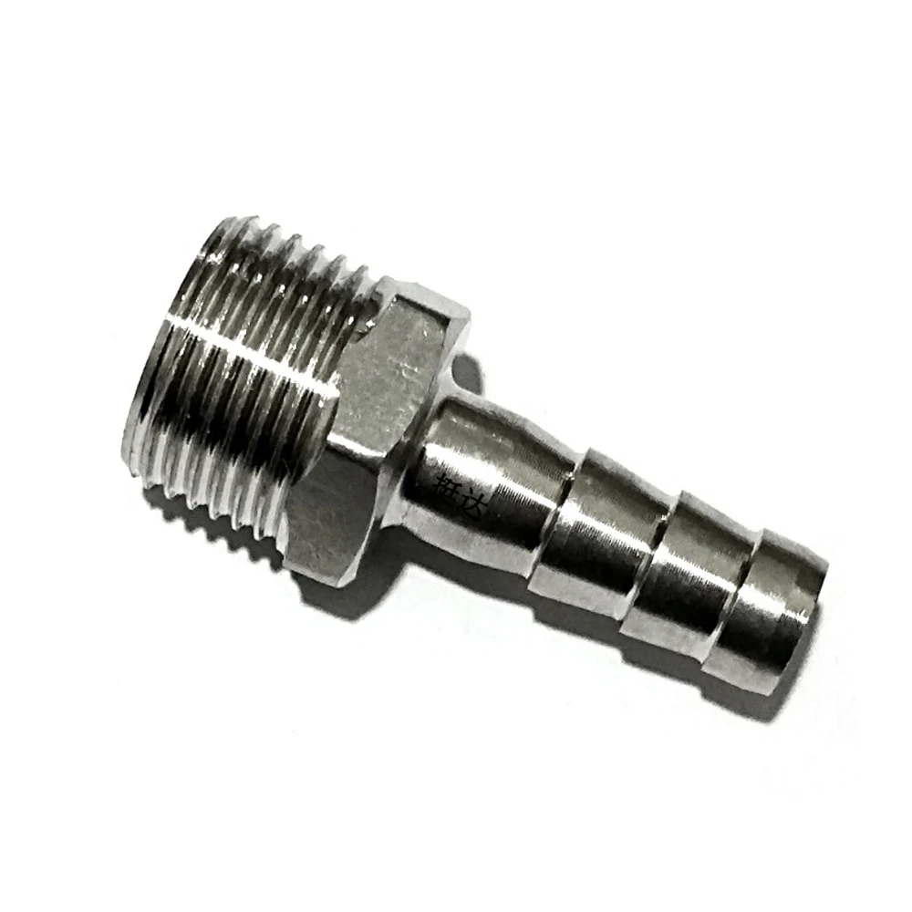 Dn8 Dn10 Dn15 1/2" Bspp Male X 10mm Hose Barb Splicer Hosetail Fitting