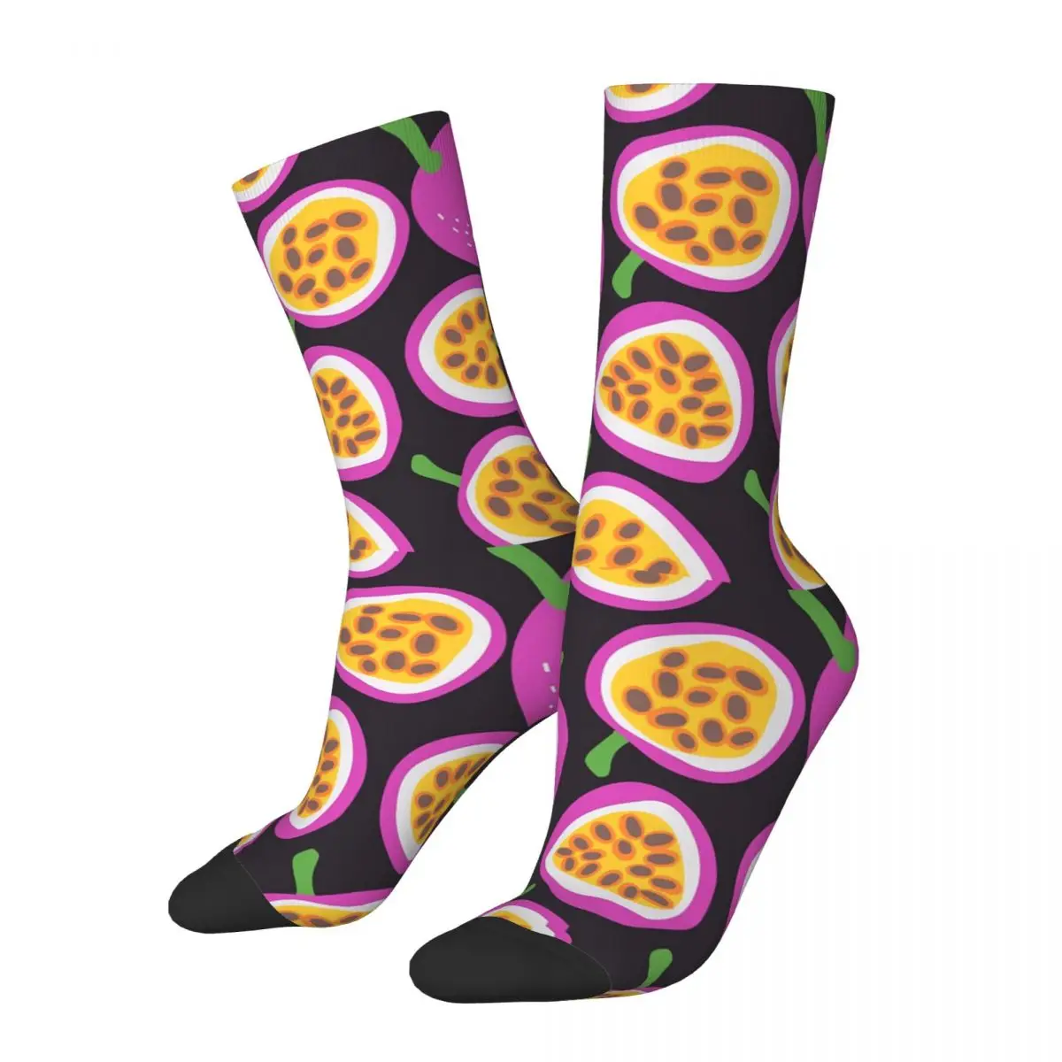 Divertenti Calzini A Compressione Da Uomo Felici Cute Dragon Fruit Vintage Harajuku Fruit Party Hip Hop Novità Pattern Crew Crazy Sock