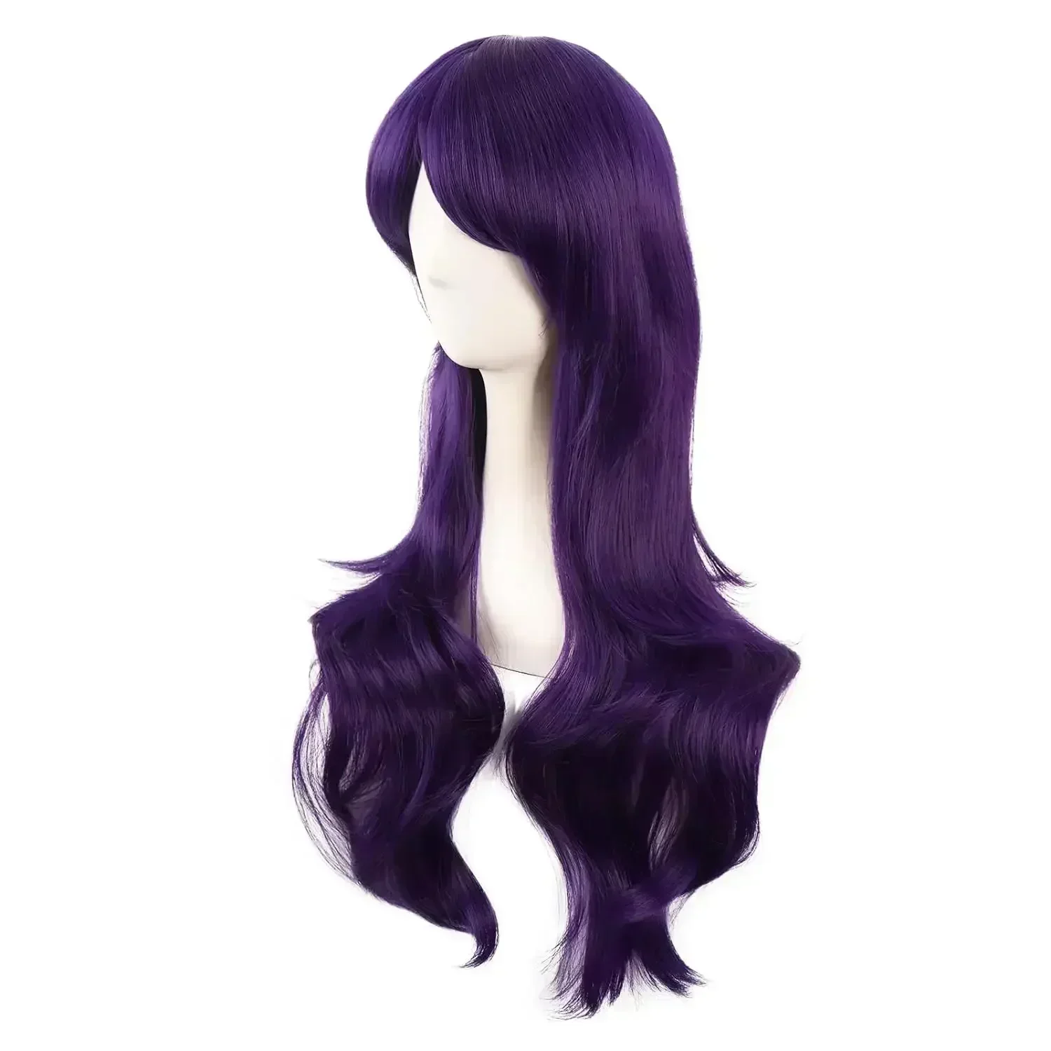70cm langes lockiges Haar endet Kostüm Cosplay Perücke synthetische hitze beständige Halloween Karneval Kostüm Cosplay Straight Hai – Detail 7