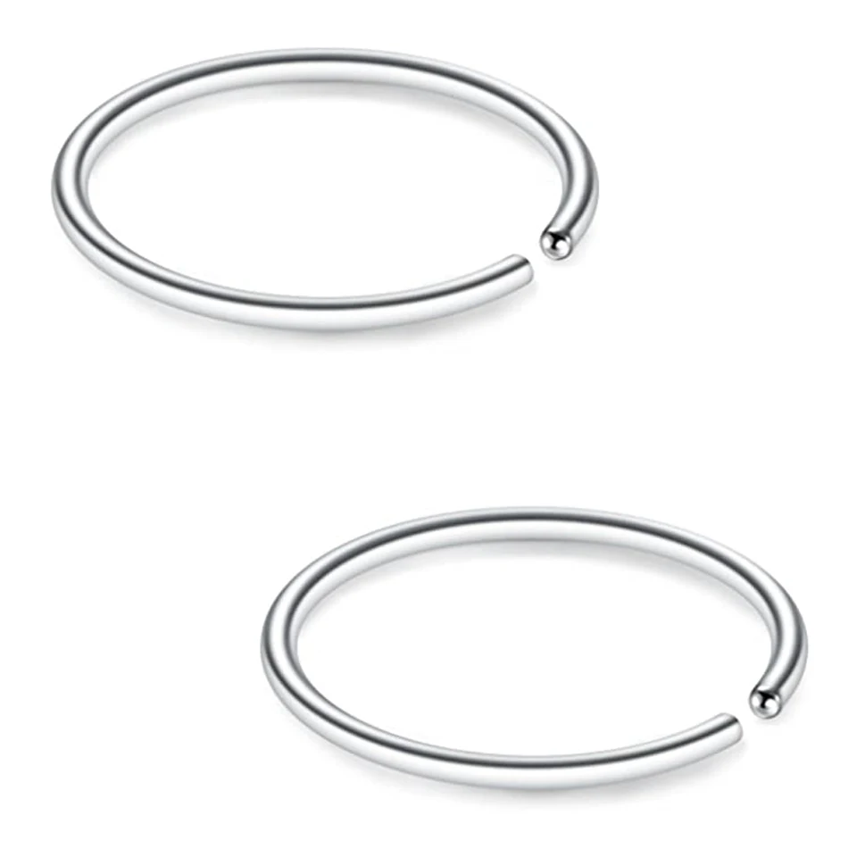 VFUN Piercing Naso Acciaio Inossidabile Non-Piercing Finti Piercing Septum Naso Anello Cavallo Helix Piercing Orecchio Trago Cartilagine Piercing - Foto 6