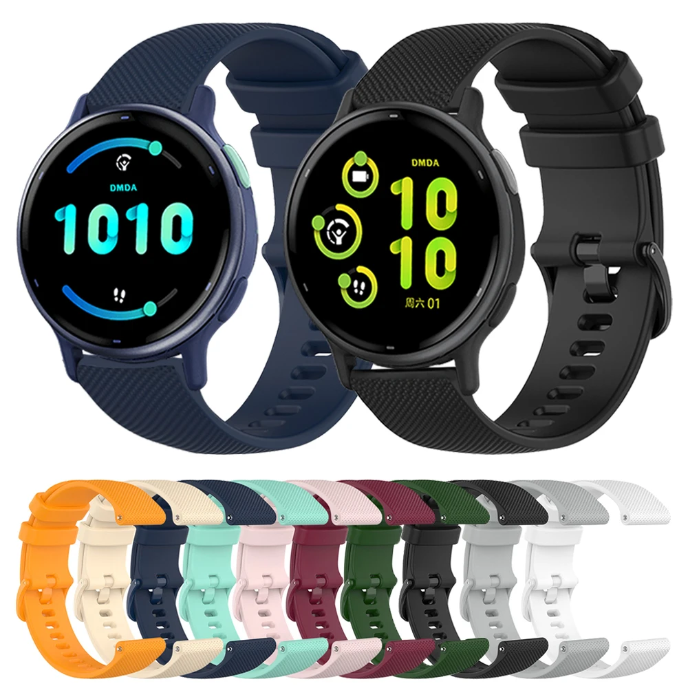 20Mm Nylon Bracelet Compatible Avec Garmin Vívomove Trend-Venu Sq 2