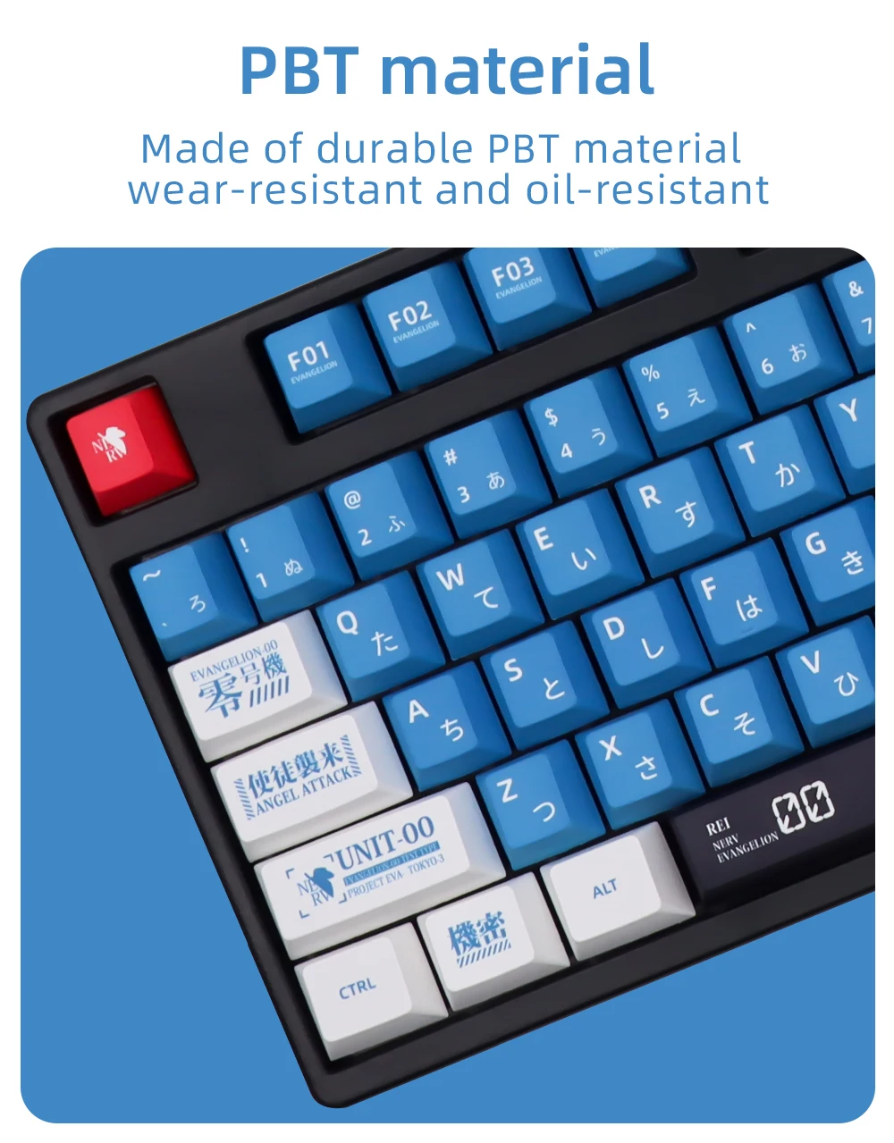 Custom Anime Keycaps para Teclado Mecânico, ISO