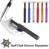 Golf Club Groove Sharpener Golf Accessory Tool  6 Heads Strong Wedge Alloy Wedge Sharpening Tool  for Re-Grooving Golf Clubs 1
