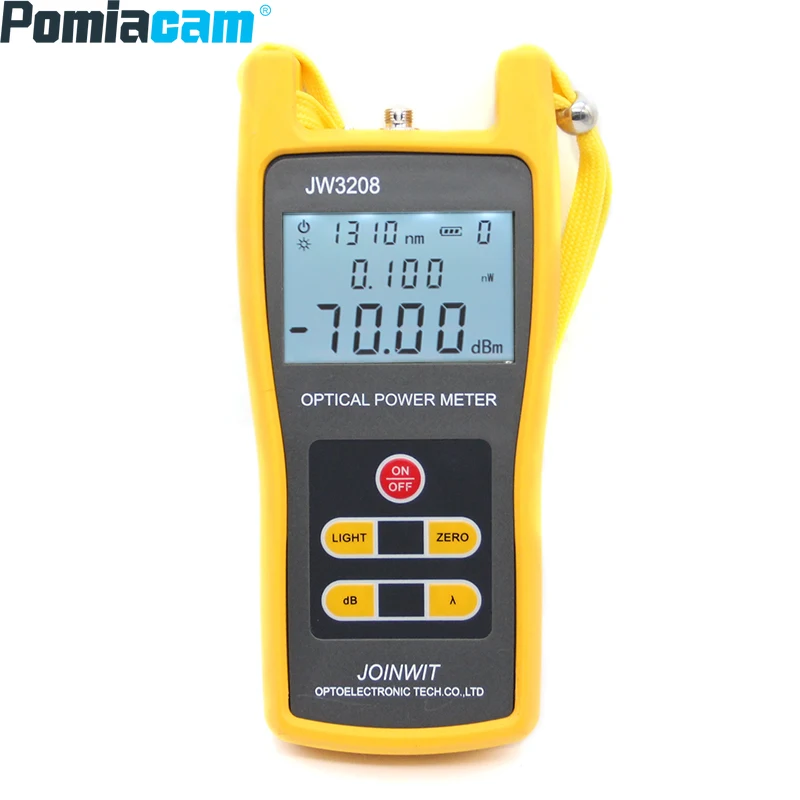 

JW3208A\C Portable Optical Power Meter Light Tester FC(interchangeable SC,ST) / as well as 2.5mm universal -70~+6 -50~+26