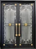 Factory Wholesale Iron Doors Double Entrance Iron Front Entry Door Security Door 2