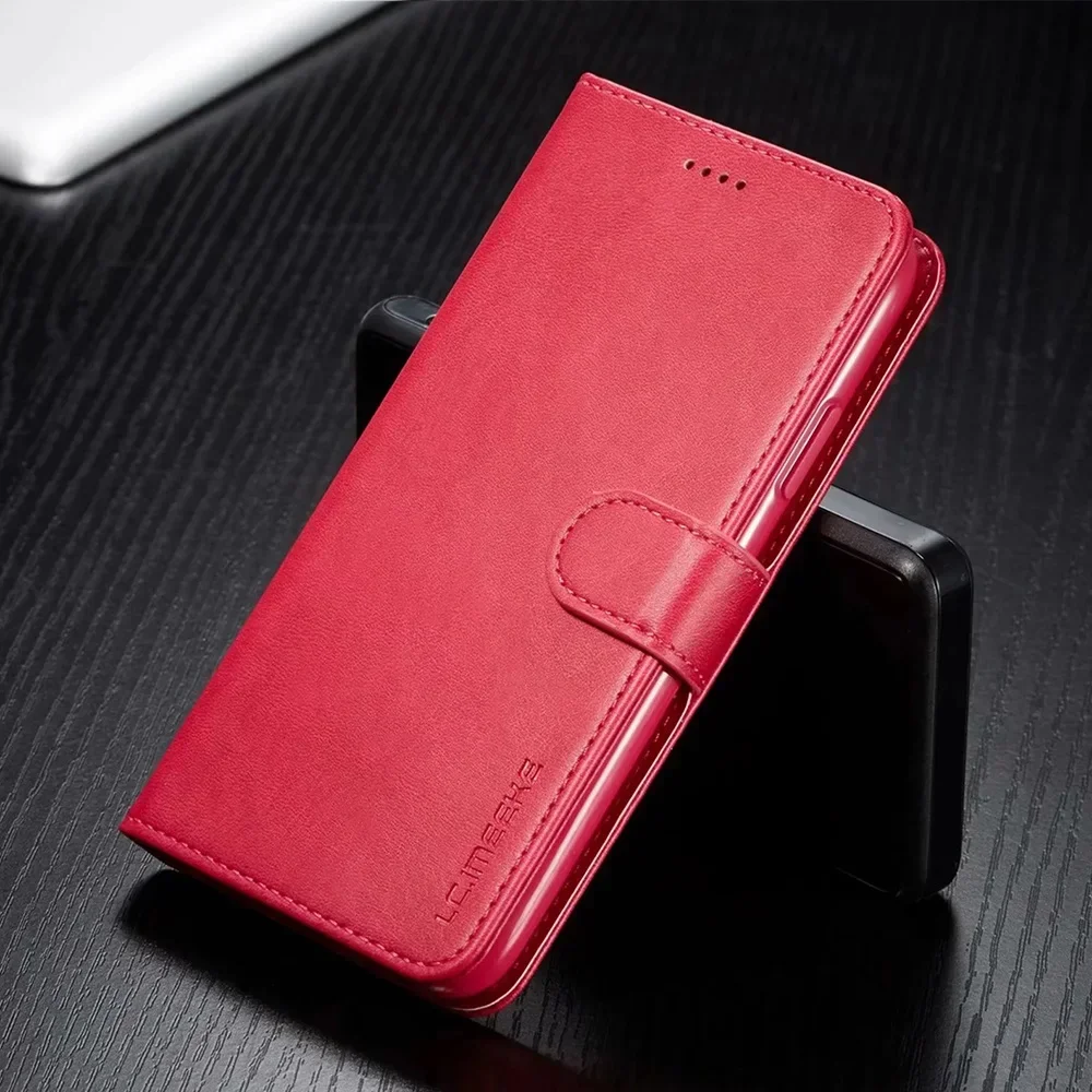 Luxury Leather Flip Wallet Case with Card Slot