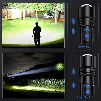 Rechargeable Led Flashlights Super Bright Flashlight 7 Modes with COB Work Light Powerful Handheld Flash Light for Home, Camping 3