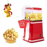 Mini Popcorn Machine Hot Air Popcorn Popper Maker Automatic Butter Snack Appliance for Home Kitchen Movie Christmas 220V 1