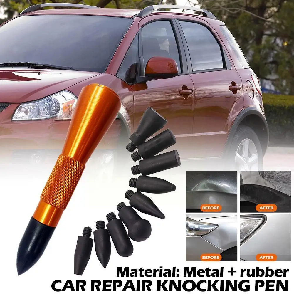 

Car Sheet Metal Dents Repair Tools Vehicle Body Hail Rubber Tool Pen Hammer Dent Hammer Kit Removal Repair E0Y6